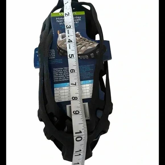 Stabil Walk Ice‎ Shoe Covers Slip Over Shoes Cleats Black Size L Traction Unisex - Picture 4 of 6